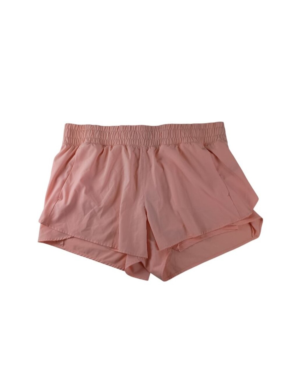 Avia Women's Athletic Workout  Running Shorts W/Bike Liner Peach Sorbet Sz.XXL(2